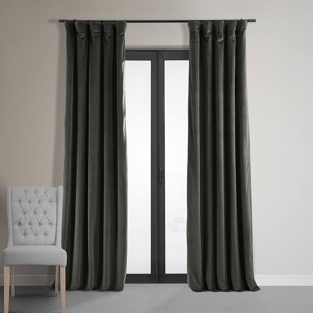 HPD Half Price Drapes Signature Velvet Blackout Curtains For Bedroom 50 X 108 (1 Panel), VPCH-140... | Amazon (US)