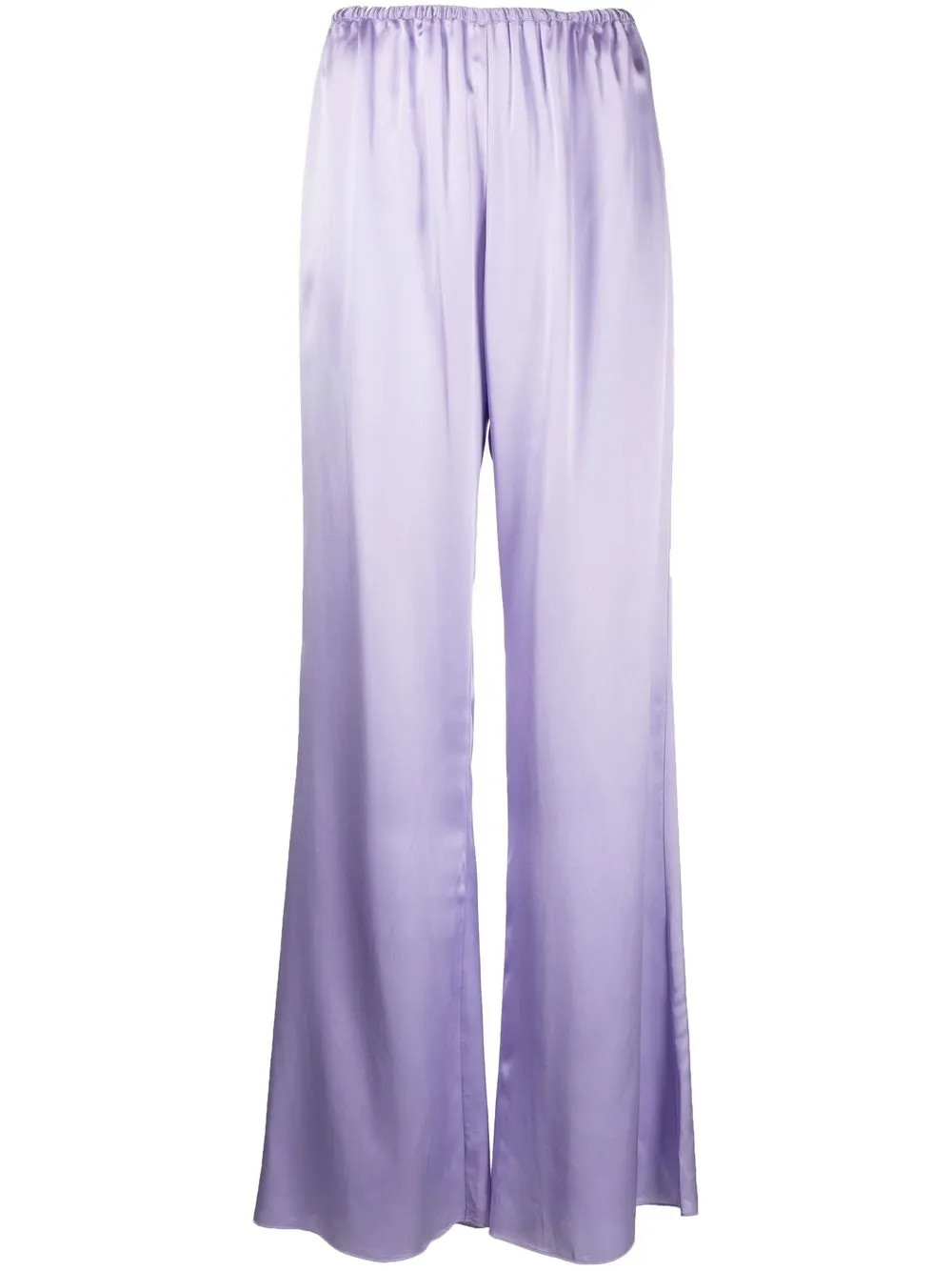 Forte Forte satin-finish Gathered Trousers - Farfetch | Farfetch Global