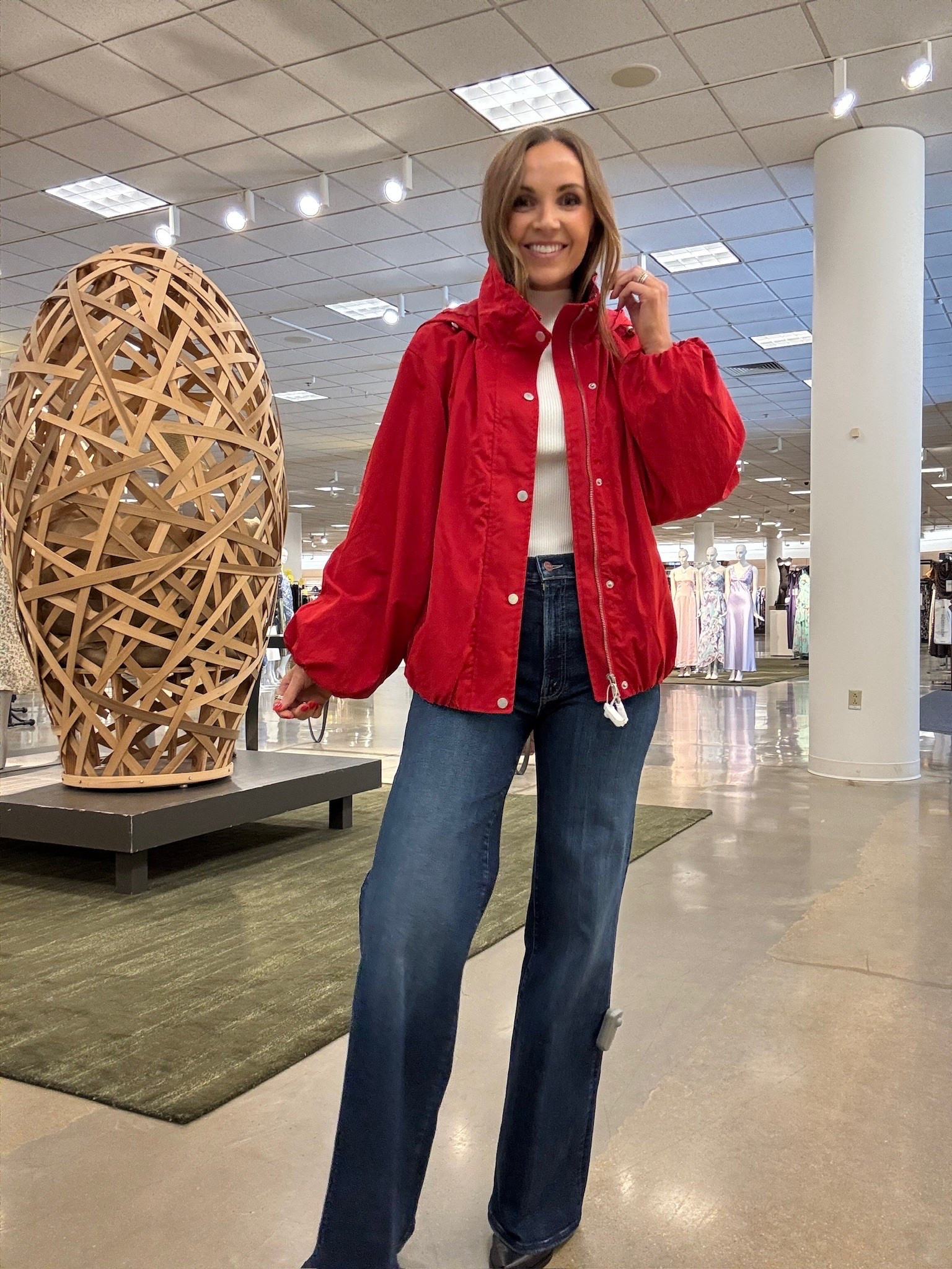 Love a red rain coat- this has a good and runs oversized. I am in a xs! @nordstrom

#LTKSaleAlert #LTKSeasonal