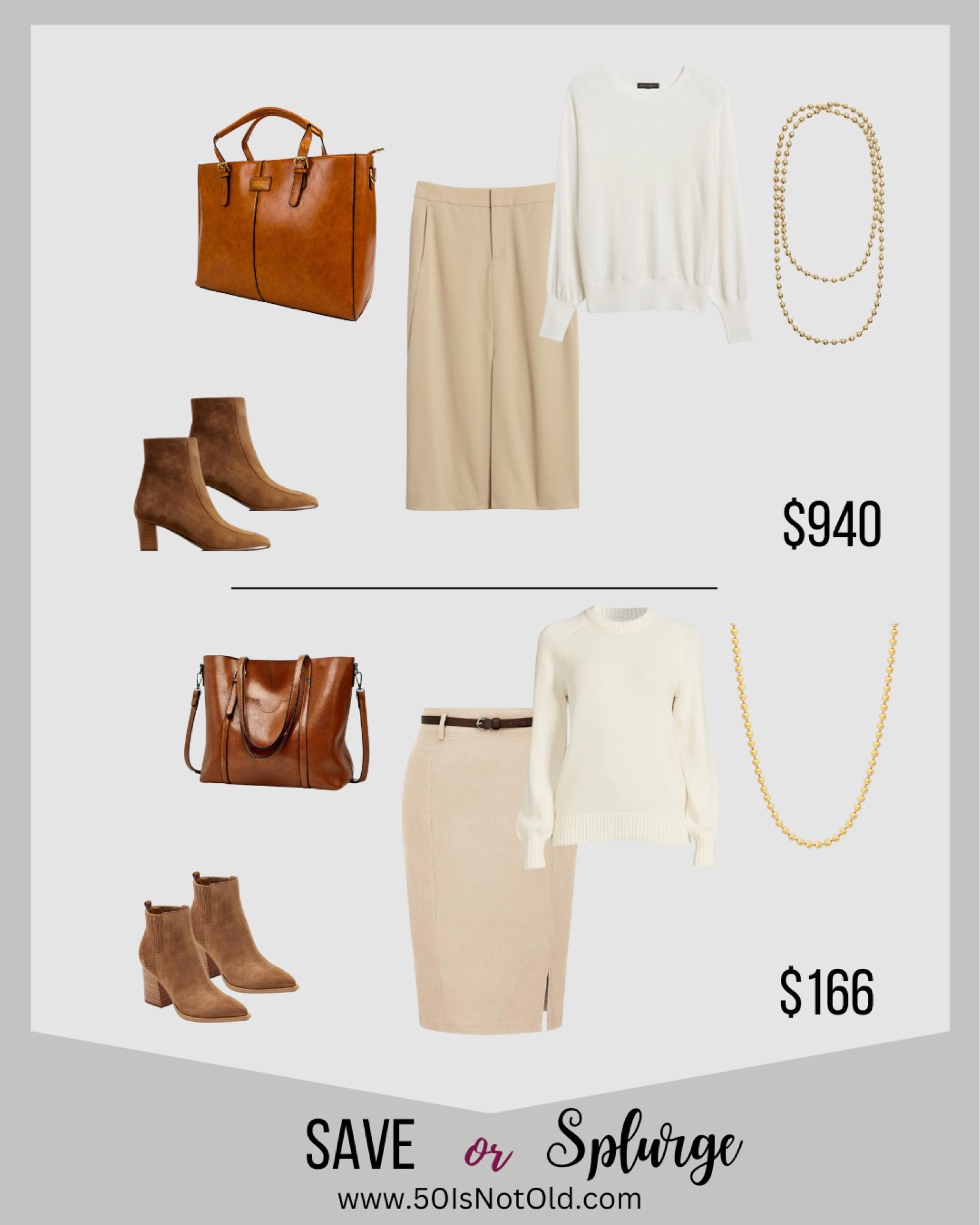Same or Splurge! The Look For Less! Why pay more? 

#fallfashion 

#LTKfindsunder100 #LTKover40 #LTKfindsunder50