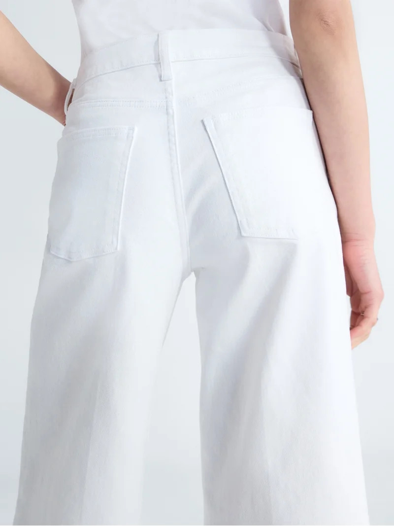 Free Assembly Women's and Women's Plus High Rise Cropped Wide Leg Jeans, Sizes 0-22W | Walmart (US)