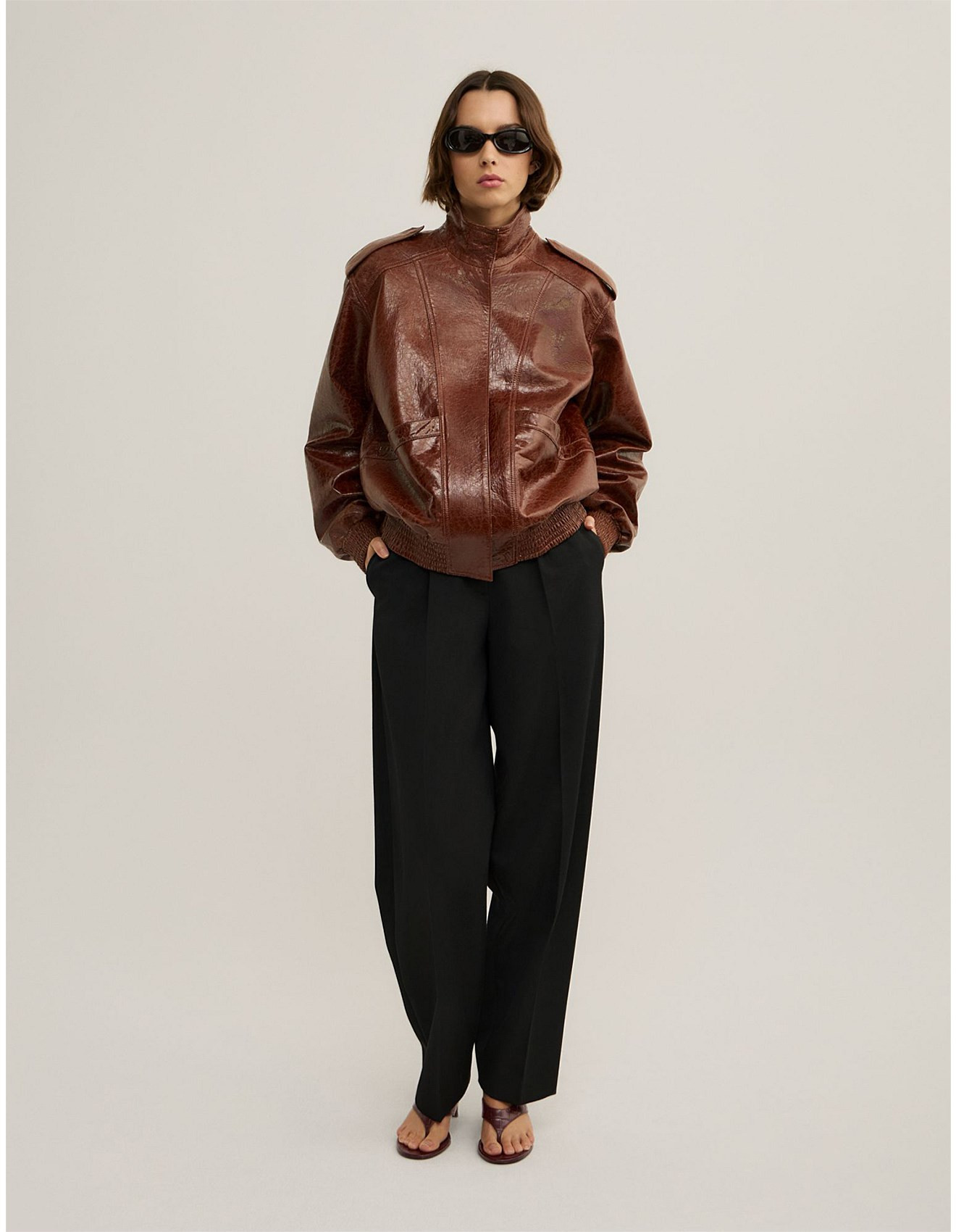 Crinkle Bomber - Lara Worthington | David Jones (Australia & New Zealand)