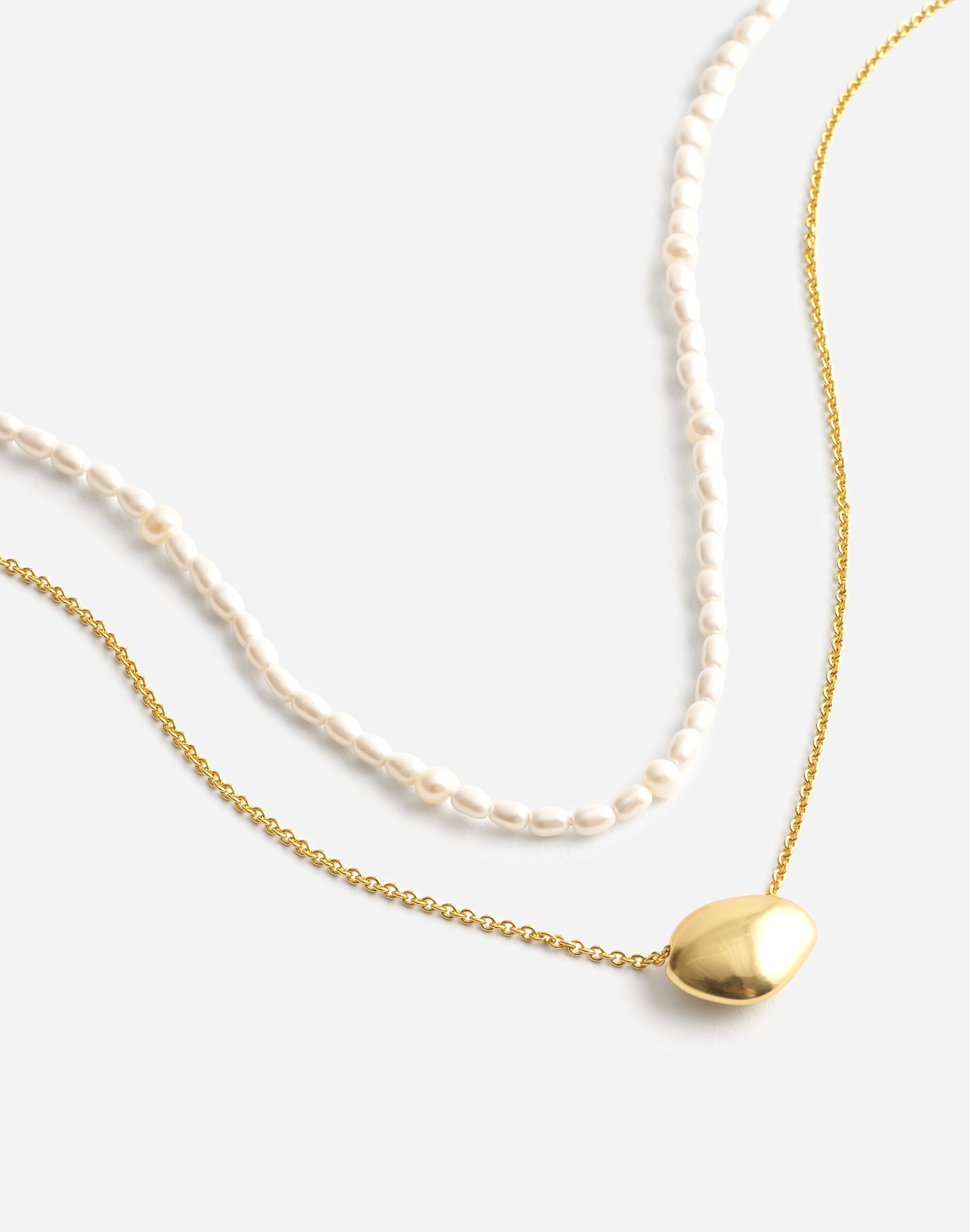 Two-Pack Dainty Freshwater Pearl Necklace Set | Madewell | Madewell