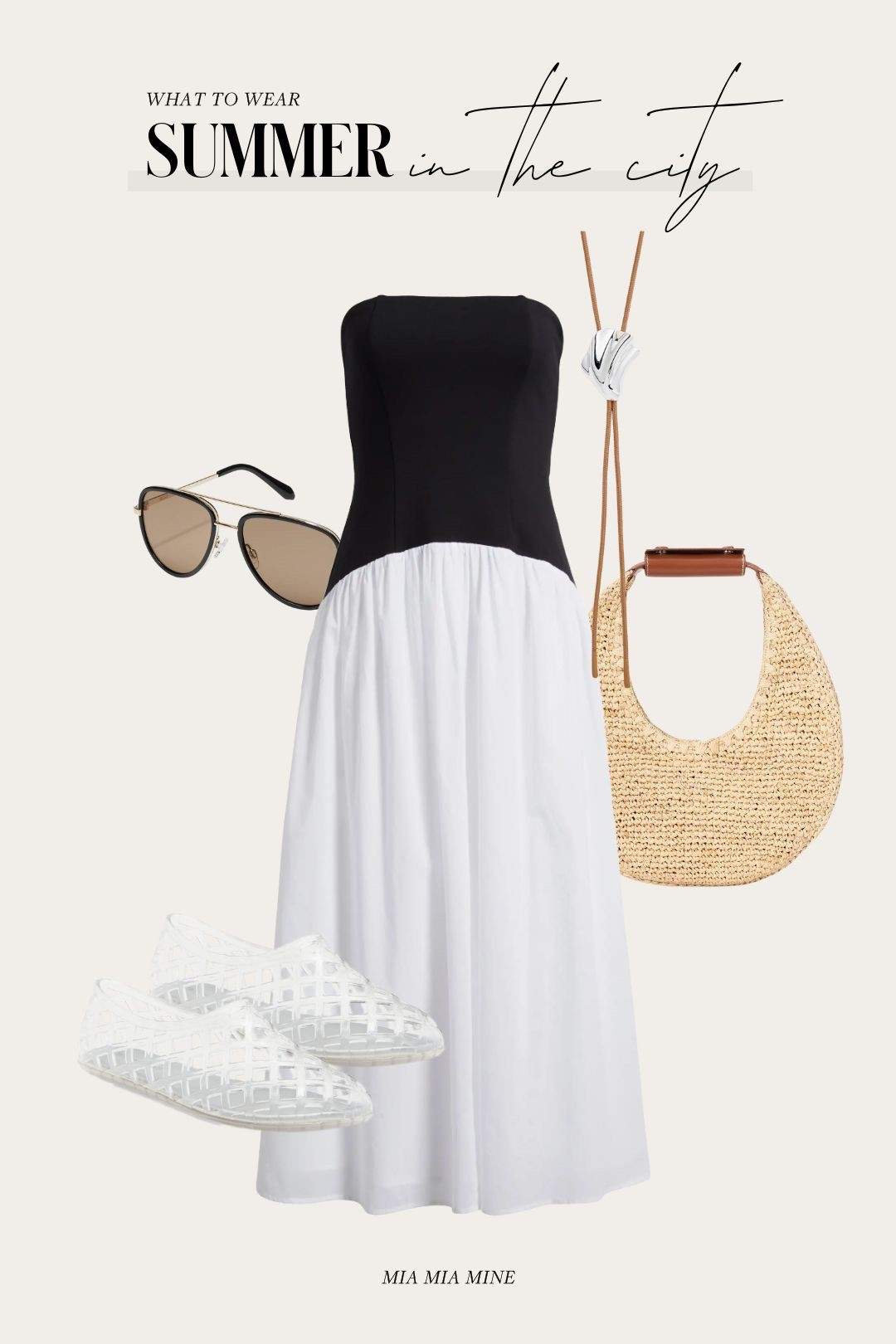 Summer outfit ideas
Open edit drop waist dress
Jeffrey Campbell jelly flats
Staud moon raffia bag
Quay aviator sunglasses 

#LTKShoeCrush #LTKSummerEdit #LTKFindsUnder100