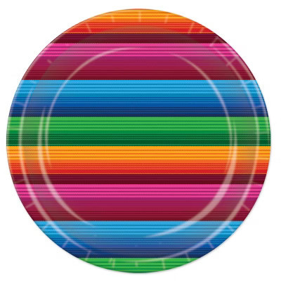 Beistle Fiesta Plates, 7", (32/Pkg) Multicolored | Target