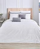 Lacoste Guethary Comforter Set, Full/Queen, White | Amazon (US)