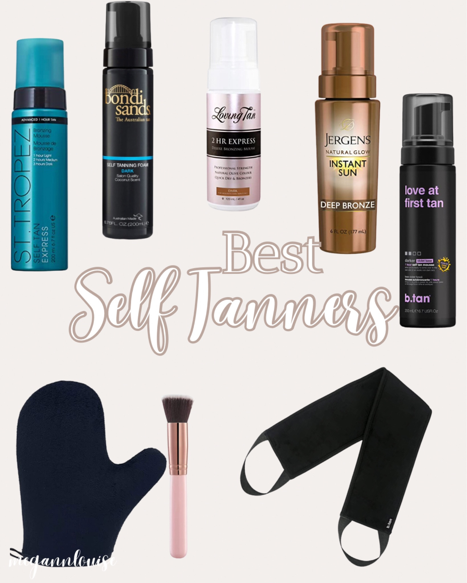 the best self tanners from drug store to high end that give a beautiful glow
self tan mitt
self tan back applicator
self tan flat brush 

#LTKunder50 #LTKSeasonal #LTKbeauty