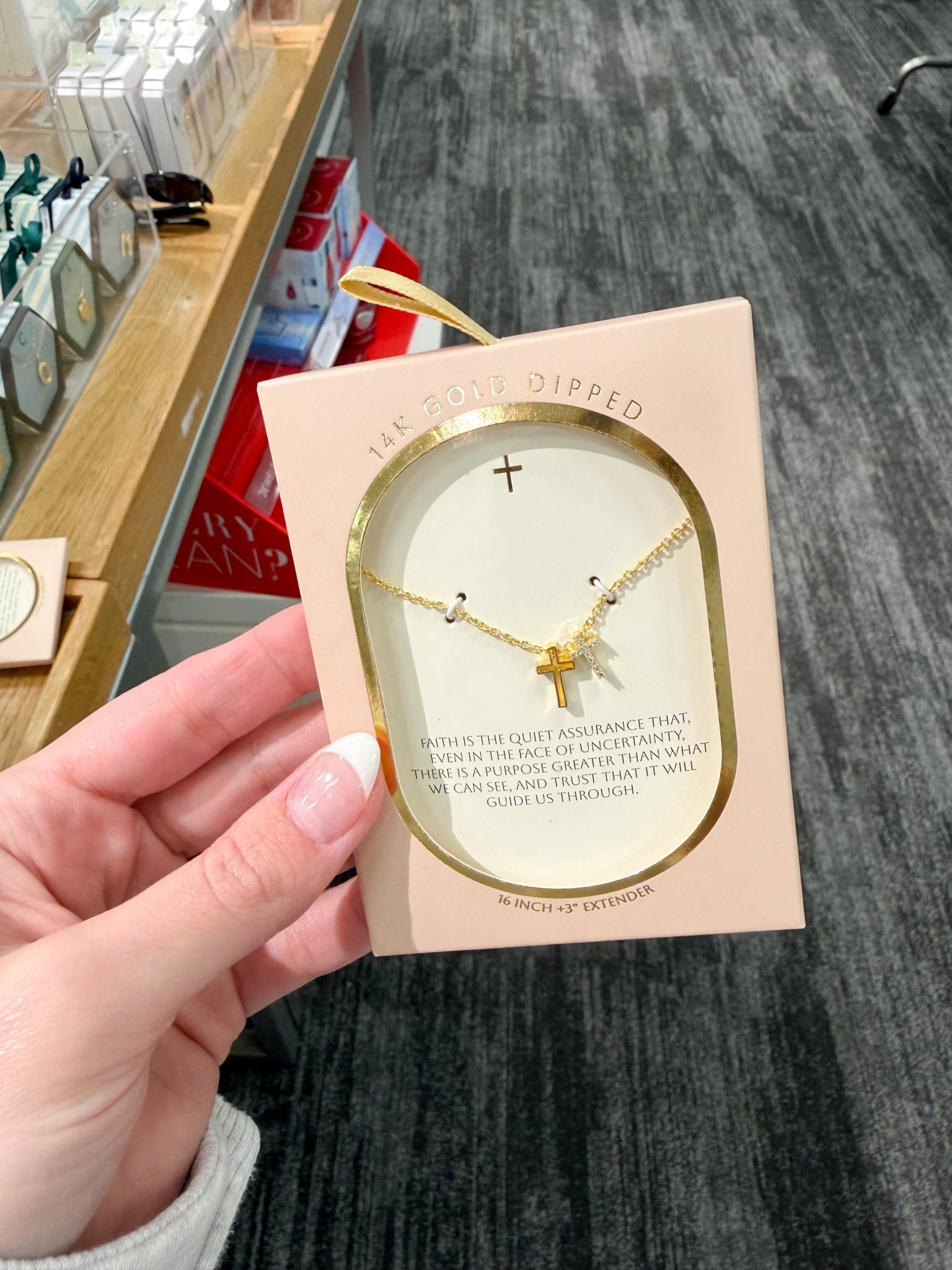 Loving this beautiful cross necklace from Target! Made with 14k gold so it doesn’t tarnish! 

#LTKselfcare #LTKmomlife #LTKBeauty