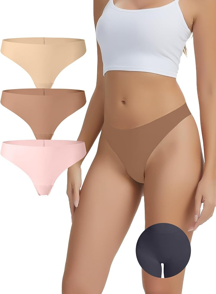 Camel Toe Workout Thong for Women Seamless No Show Camel Toe Concealer Underwear Invisible Camelt... | Amazon (US)