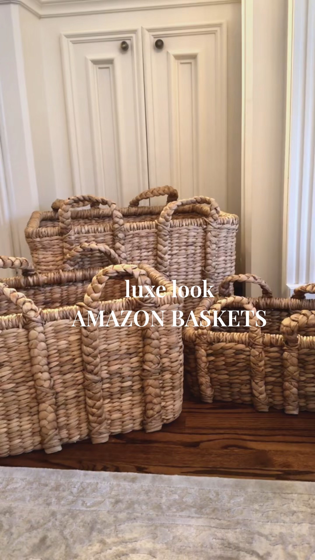 Luxe look Amazon oversized baskets 

#LTKSeasonal #LTKHome #LTKSaleAlert