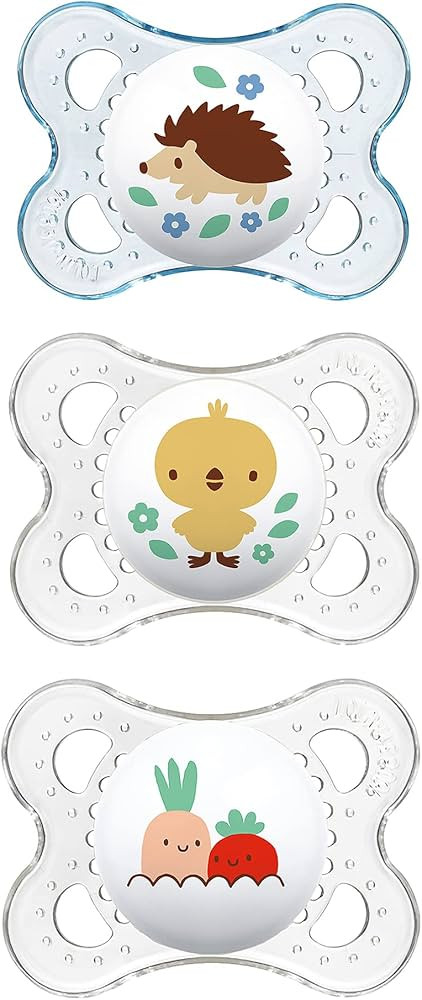 MAM Original Baby Pacifier, Nipple Shape Helps Promote Healthy Oral Development, Curved Shield to... | Amazon (US)