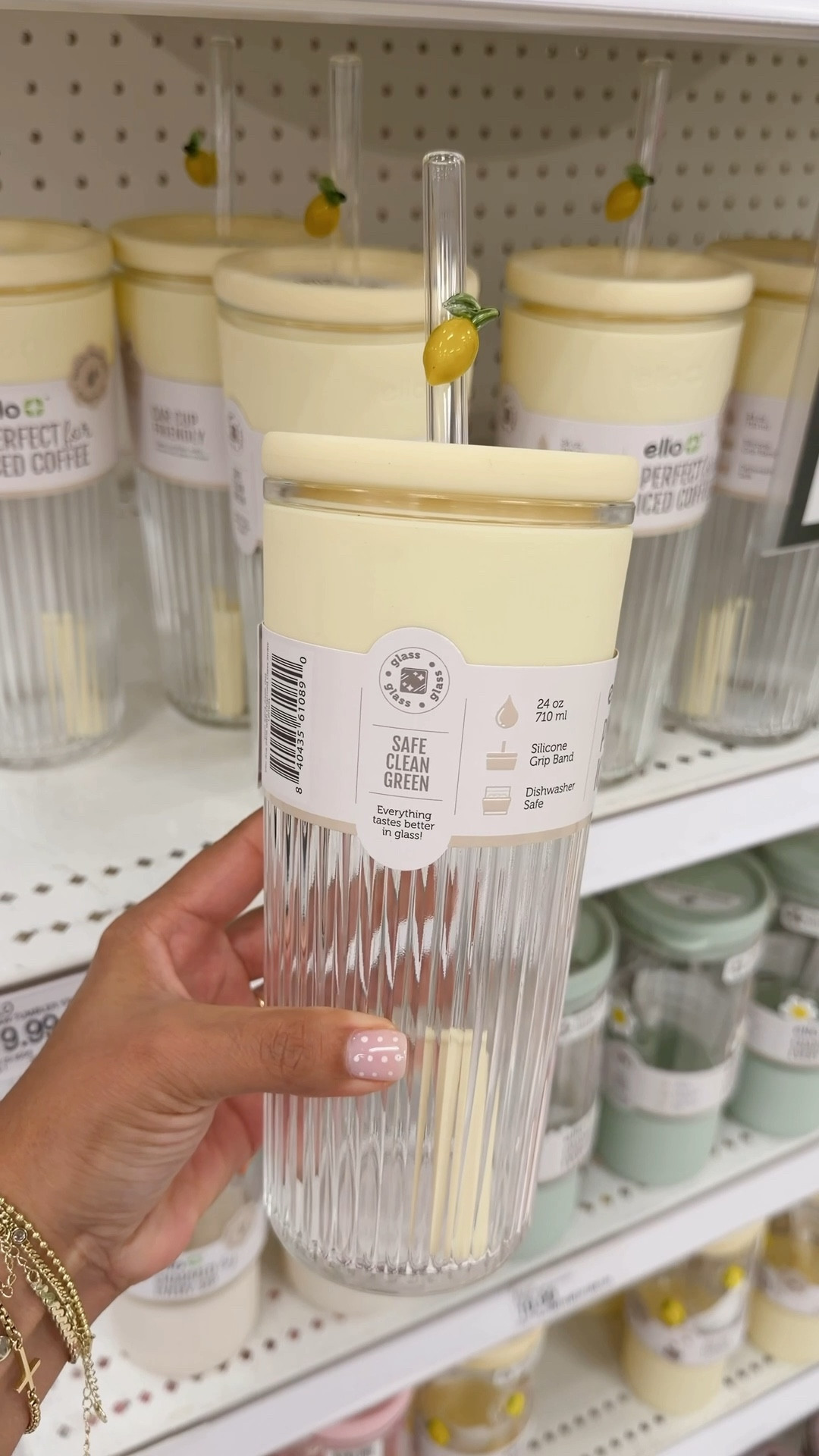 Finally saw the glass target tumblers in person and they’re even cuter than the pictures 🥲💛🍋  couldn’t even pick a favorite! Linked these & more below

#glasstumbler #glasstraw #ello #target #targetfind #targethome #icedcoffee #iconglass #icontumbler #cups #spring 

#LTKHome #LTKSeasonal