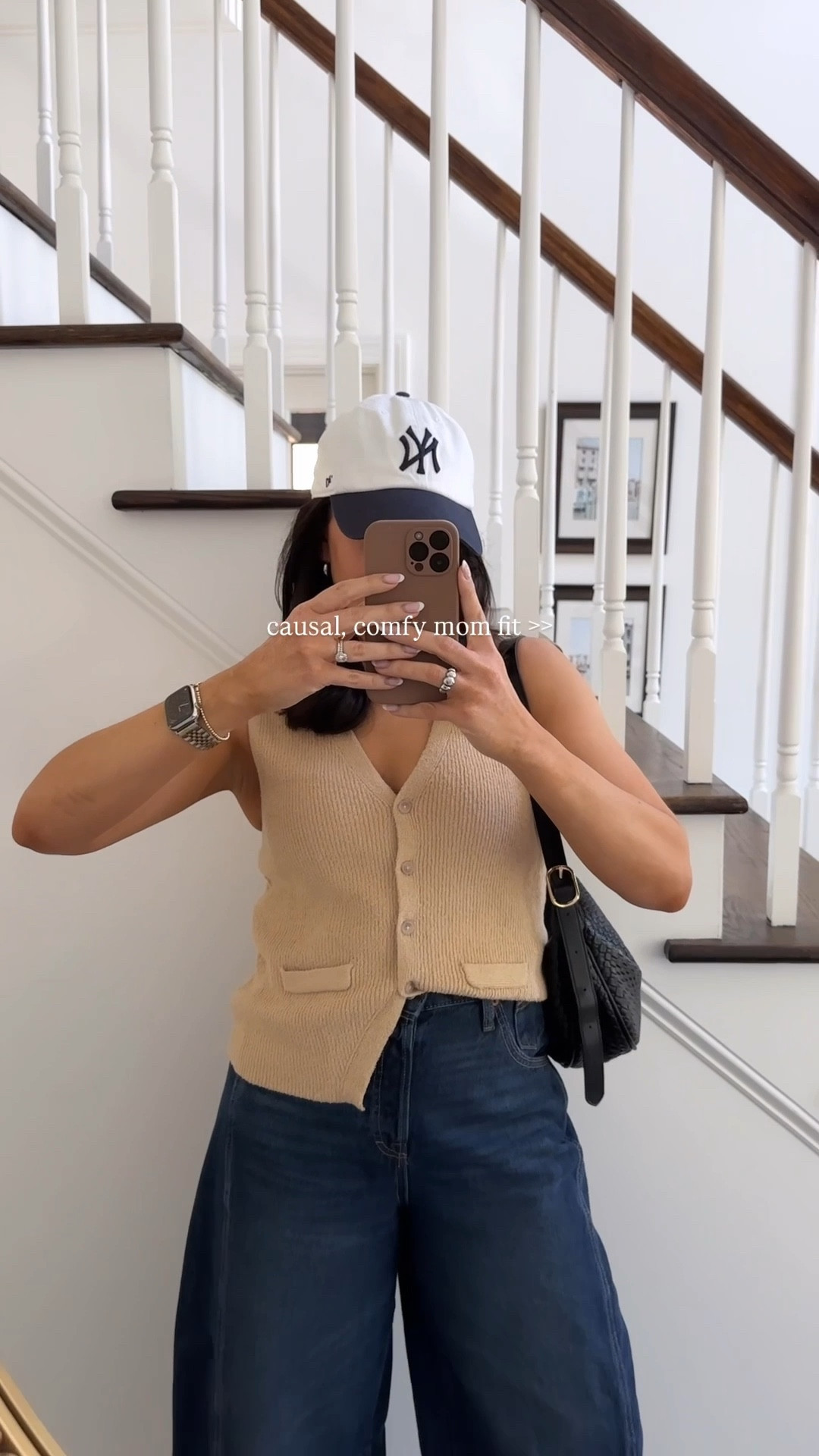 Causal comfy mom fit ootd
Barrel jeans, vest top, dad hat, chunky slide sandals 

#LTKWatchNow #LTKStyleTip #LTKFindsUnder50