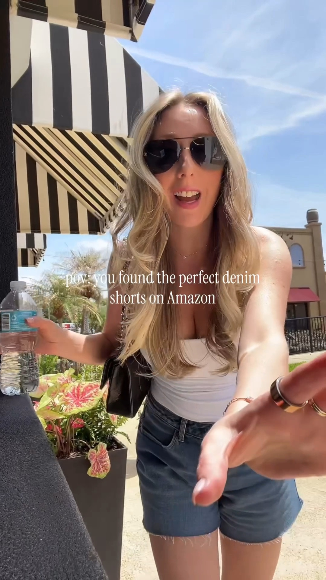 Denim shorts from Amazon 