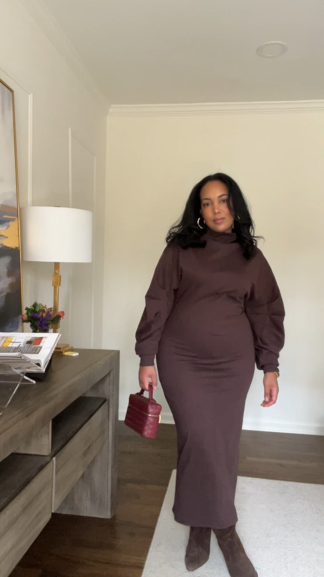 30 Outfits 30 Days: Day 27! Sharing another great option for Thanksgiving! This dress is so soft and comfy! Perfection! 🍂🍁🤎 

#LTKVideo #LTKSeasonal #LTKHoliday