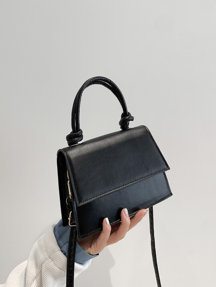 Mini Satchel Flap Square Bag | SHEIN
