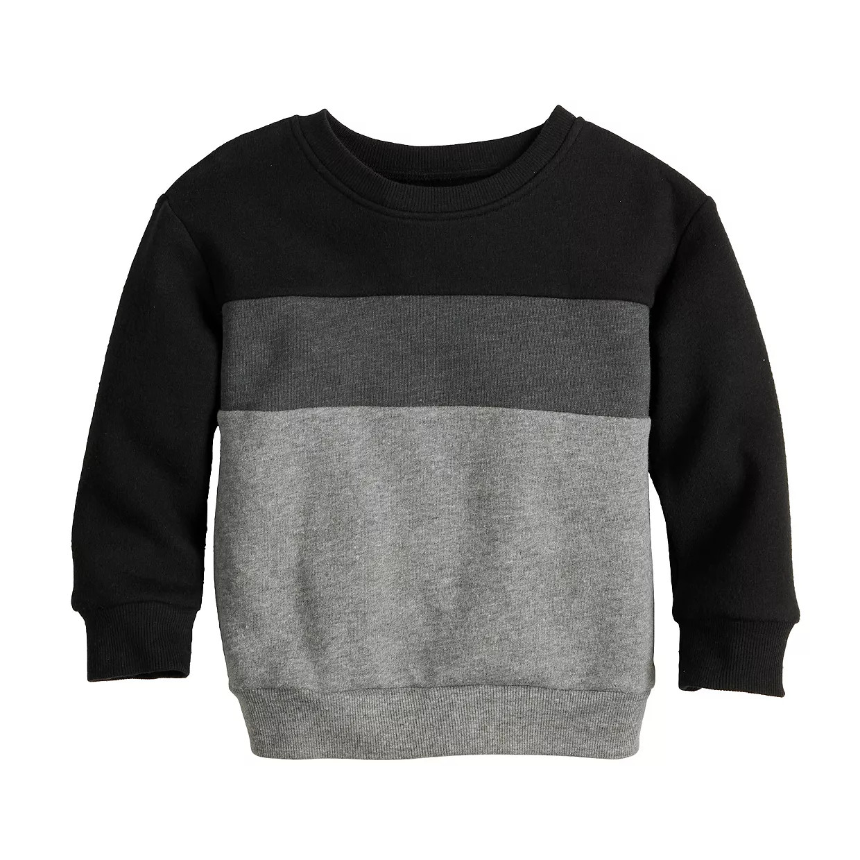 Baby & Toddler Boy Jumping Beans® Colorblock Fleece Crew | Kohl's