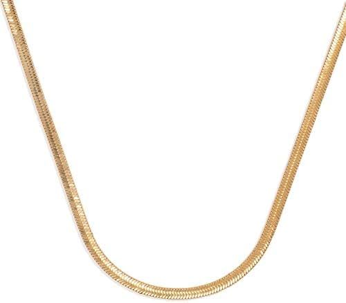 Hey Harper Nassau Necklace - Waterproof & Sweatproof Simple Womens Necklaces for Everyday Wear - ... | Amazon (US)