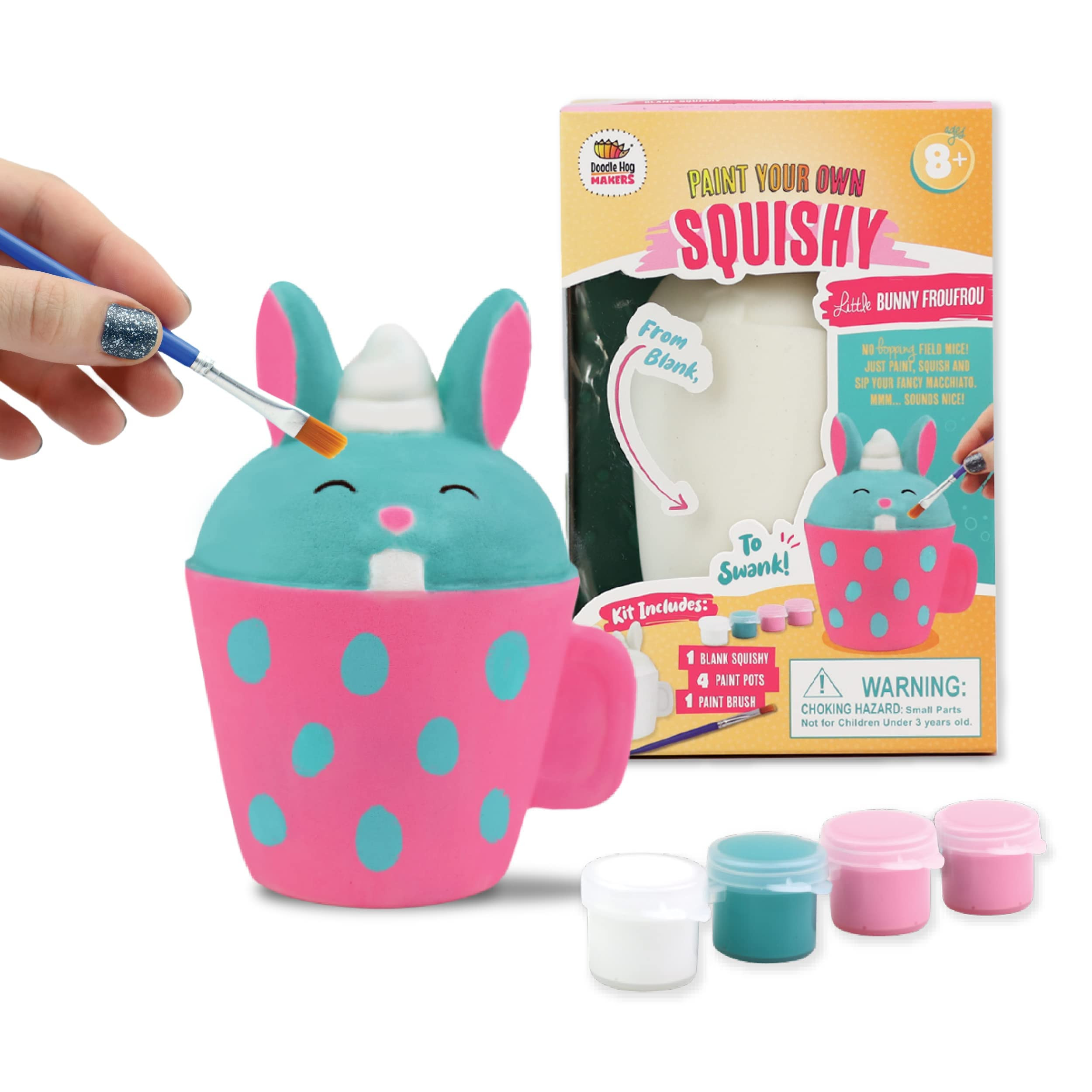 DOODLE HOG Bunny Squishy Painting Kit - Squishy Toys for Kids, Squishies for Kids - Easter Crafts... | Amazon (US)