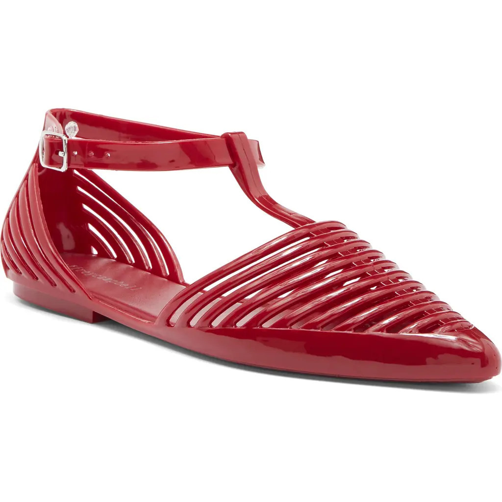 Jeffrey Campbell Squeaky Jelly Flat in Cherry Red at Nordstrom, Size 9 | Nordstrom