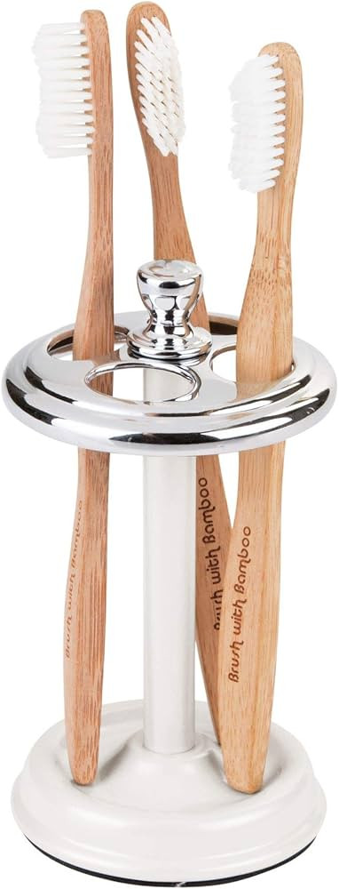 iDesign Metal Toothbrush Holder - Bathroom Cup for Bathroom Organization, The York Collection - 3... | Amazon (US)