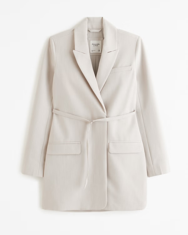 Side-Tie Blazer Mini Dress | Abercrombie & Fitch (US)
