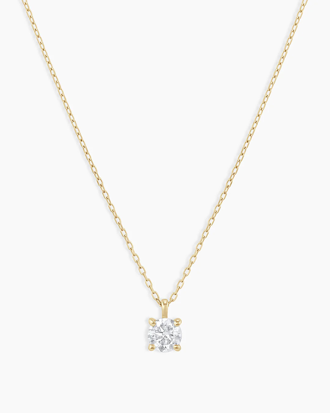 Diamond Solitaire 4 mm Necklace | Gorjana
