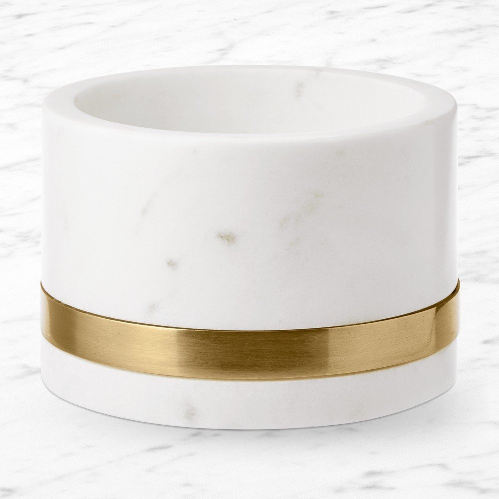 Marble & Brass Wine Coaster | Williams-Sonoma