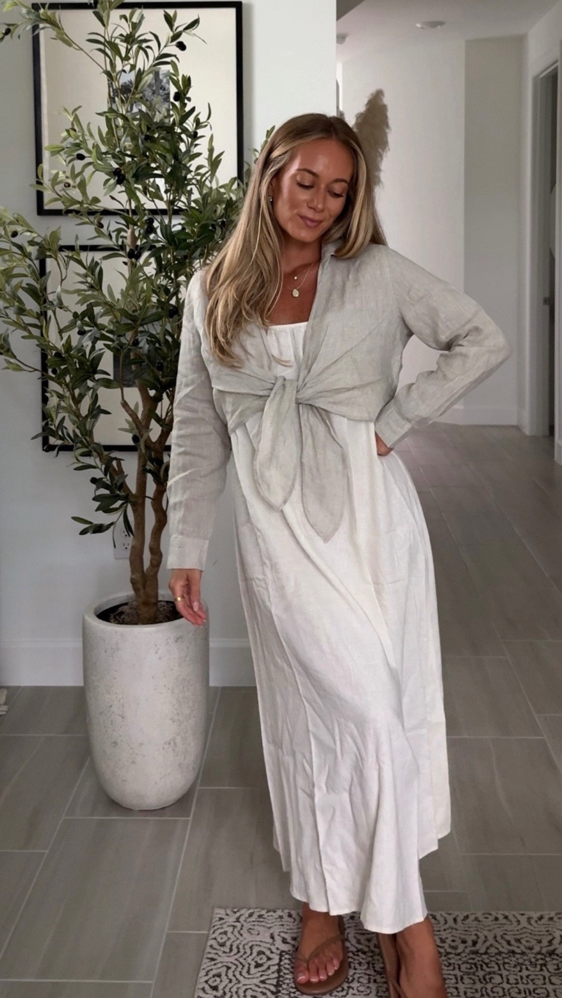Styling my latest @Aritzia  haul, tying up their linen top over a linen dress is such a cute layered summer look 

Wearing S in both

linen dress, linen top, layered outfit, summer dress, summer outfit, Aritzia outfit, elevated essentials, resort wear, vacation outfit, spring outfit, outfit inspo, clean girl aesthetic

#LTKTravel #LTKSeasonal #LTKootd