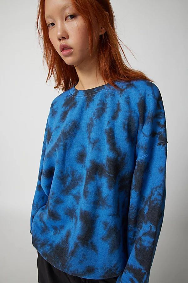 Urban Renewal Remade Electric Mountain Tie-Dye Crew Neck Sweatshirt | Urban Outfitters (US and RoW)