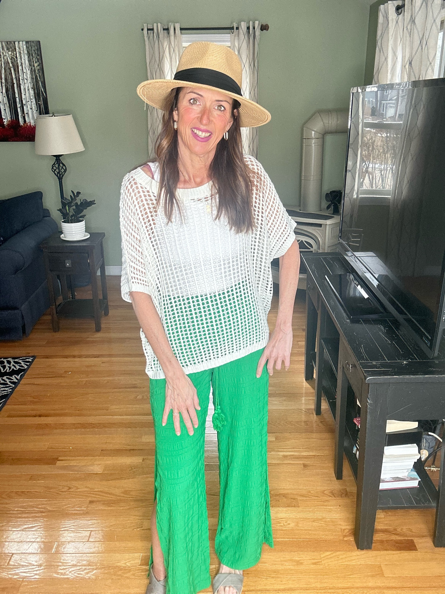 Vacay ready with @dokotoo #ad Comment Link to grab all the details on these super cute vacation pieces.

I'm pairing these wide leg pants with slits with a super cute white tank and pullover crochet sweater!

I’m wearing a small in all pieces, and I’m 5”8
#amazonfashion #founditonamazon #SpringBreak #vacayoutfit #hauls #stylereels #outfitreels #swimsuitsale #affordablefashion #howtostyle #casuallooks #vacationstyle #resortstyle

#LTKover40 #LTKSpringSale #LTKfindsunder50
