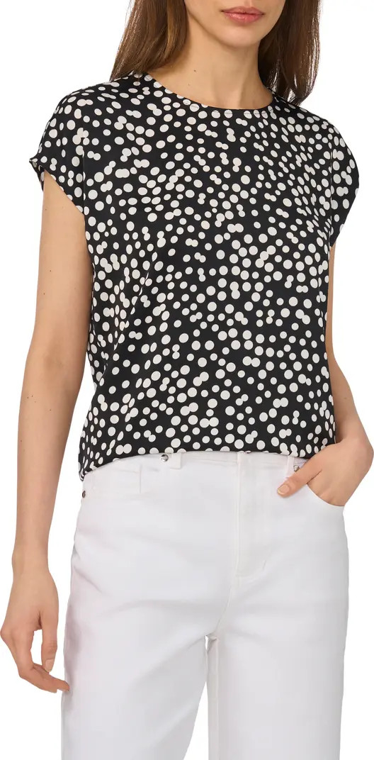Polka Dot Crepe Top | Nordstrom