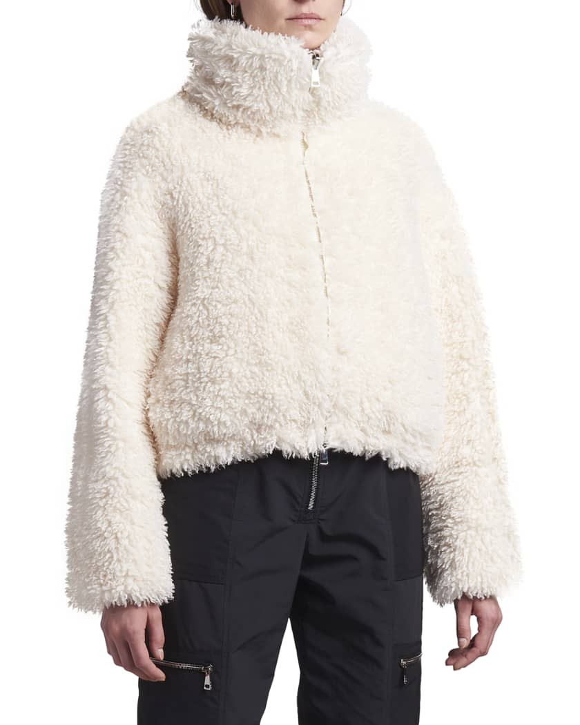 Moncler Blonville Faux Fur Down-Fill Jacket | Neiman Marcus