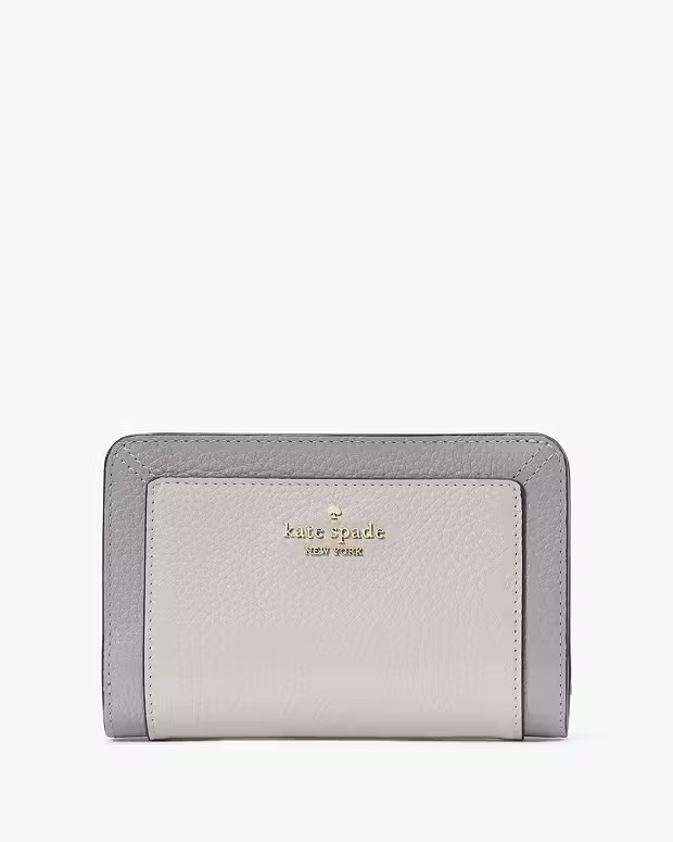 Lena Colorblock Medium Compact Bifold Wallet | Kate Spade Outlet