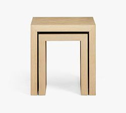 Blair Herringbone Nesting Side Tables | Pottery Barn (US)