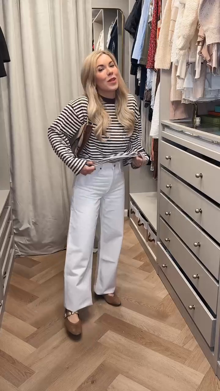 Styling ivory jeans for going into spring 
Agolde jeans (run TTS)
Jeans 
Denim 

#LTKootd #LTKSeasonal #LTKOver40