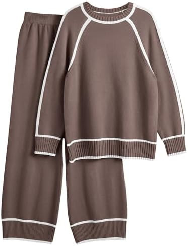 LILLUSORY 2 Piece Knit Lounge Set Womens Matching Sweater Sets | Amazon (US)