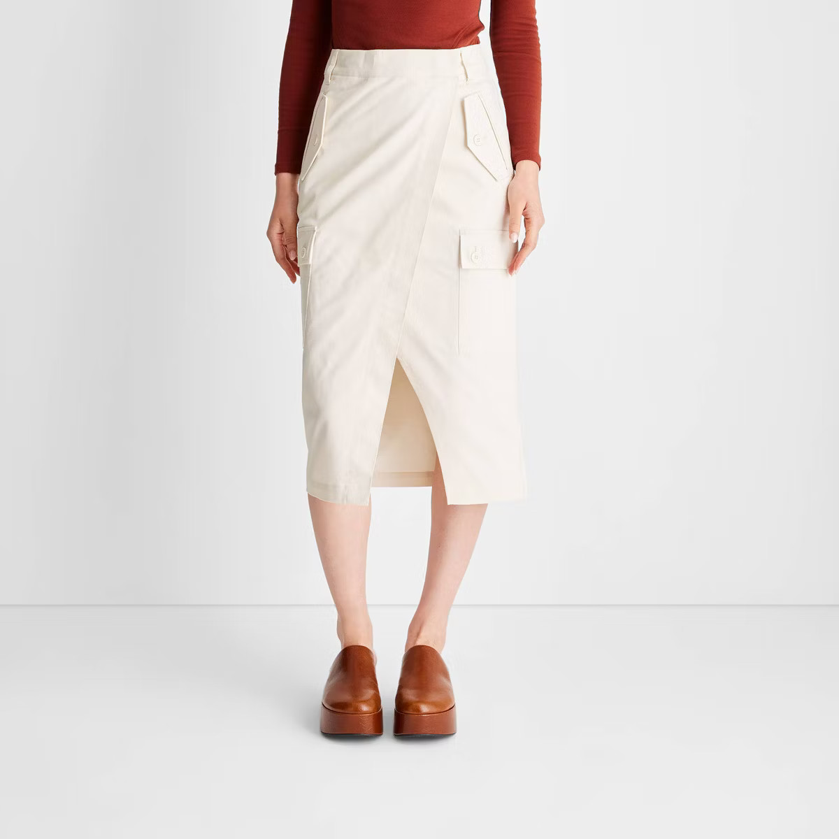 Women's Cargo Wrap Midi Skirt - Future Collective™ with Reese Blutstein | Target