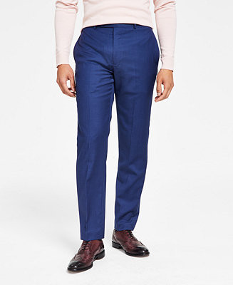 Calvin Klein Men's Slim-Fit Wool-Blend Stretch Suit Pants - Macy's | Macy's