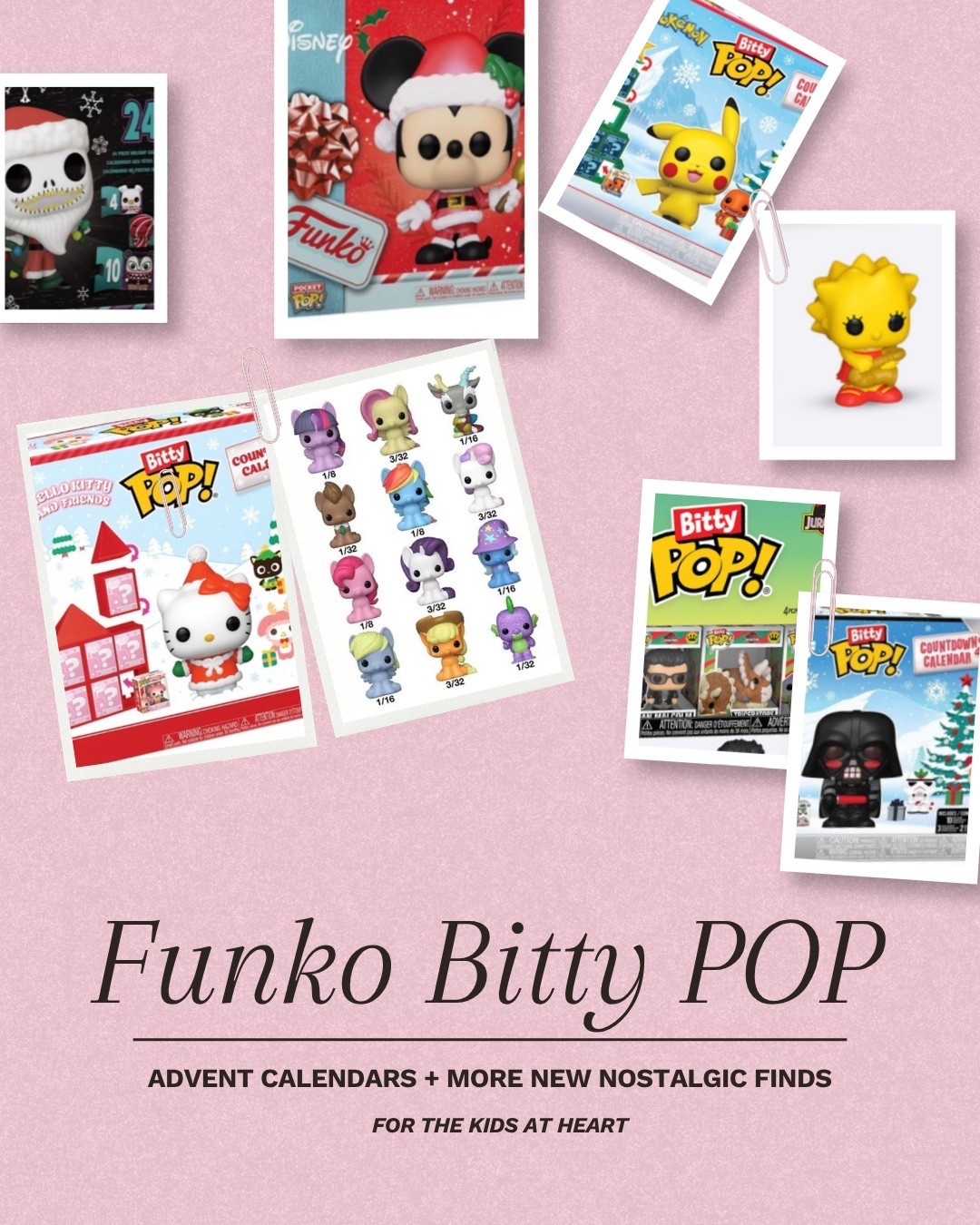 For the adults who said they were “just browsing” and somehow ended up collecting tiny versions of their childhood. 😂💕 Bitty Pops understood the assignment.

Pokémon, Sanrio, Disney, My Little Pony, Star Wars, The Nightmare Before Christmas, The Simpsons, and many more.

#LTKKids #LTKmomlife #LTKSaleAlert