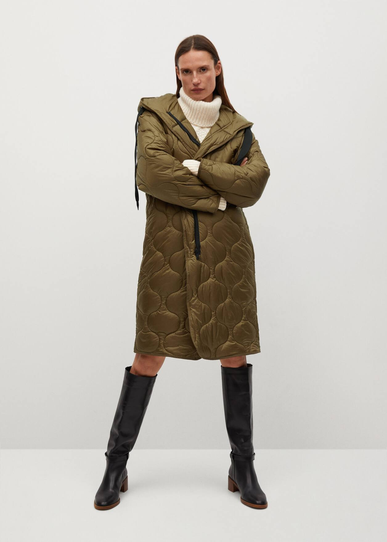 Quilted long coat | MANGO (US)