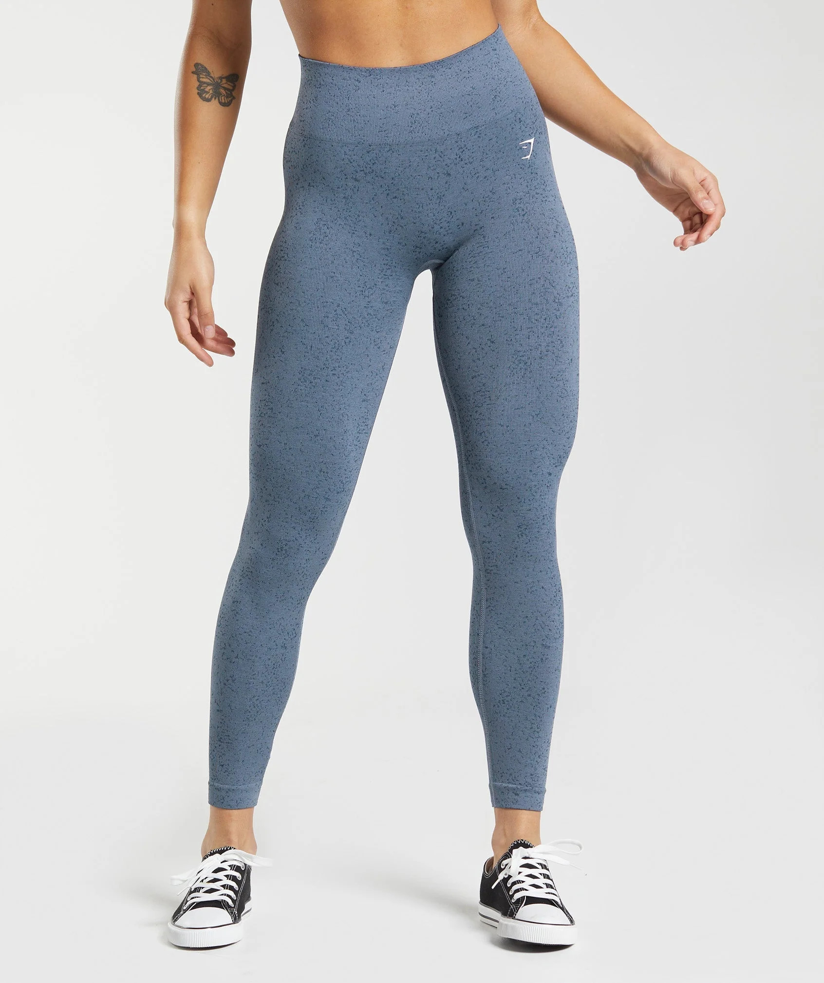 Gymshark Adapt Fleck Seamless Leggings - Evening Blue | Gymshark (Global)