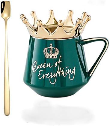 BLOSDREAM Queen of Everything 12 oz Coffee Mug Ceramic Coffee Graduation Gift or Tea Mugs Birthday G | Amazon (US)