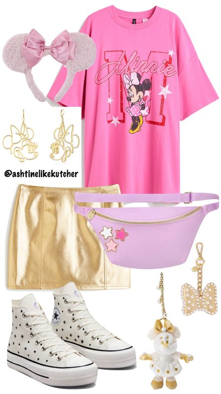 Pink & gold Minnie Mouse outfit 🎀✨

#LTKSeasonal