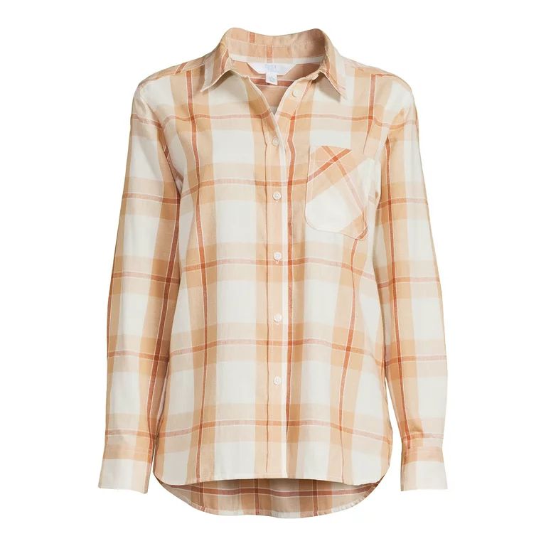 Time and Tru Women's Flannel Shirt | Walmart (US)