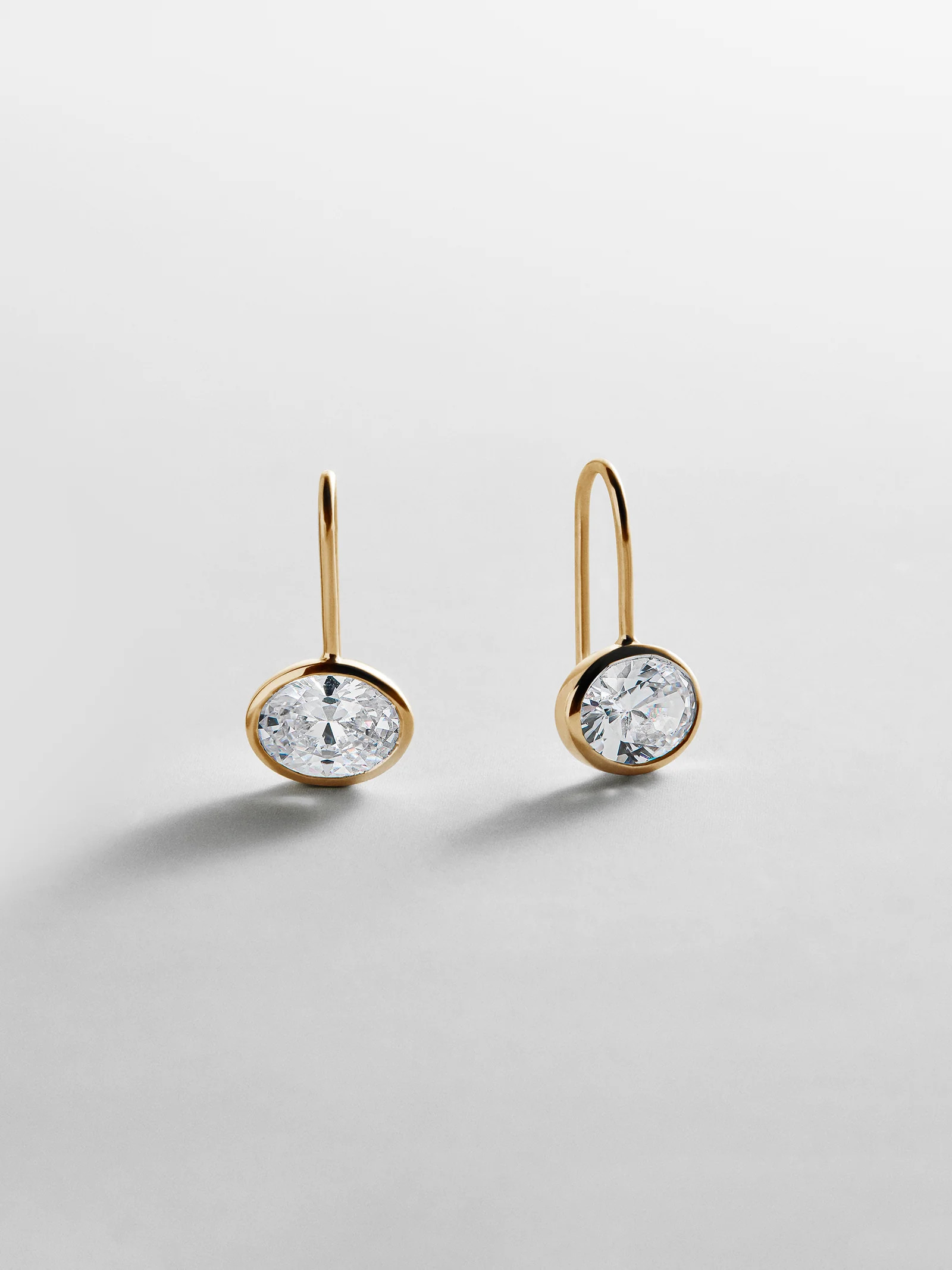 Fallon 14K Gold Bezel Earrings - Gold | BaubleBar