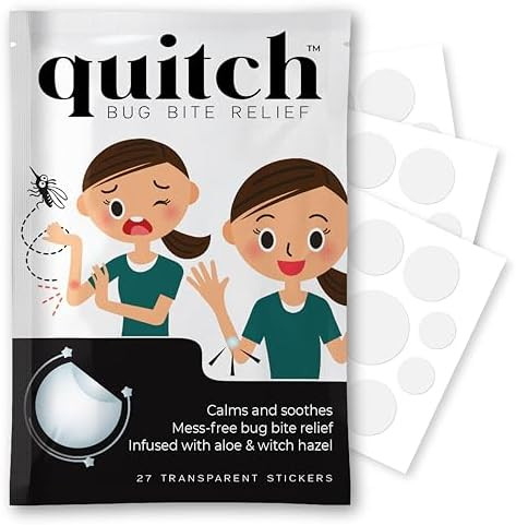 quitch Bug Bite Itch Relief Patch Kids, Bug Bite Patch, Summer Travel Essentials for Kids, Mosqui... | Amazon (US)