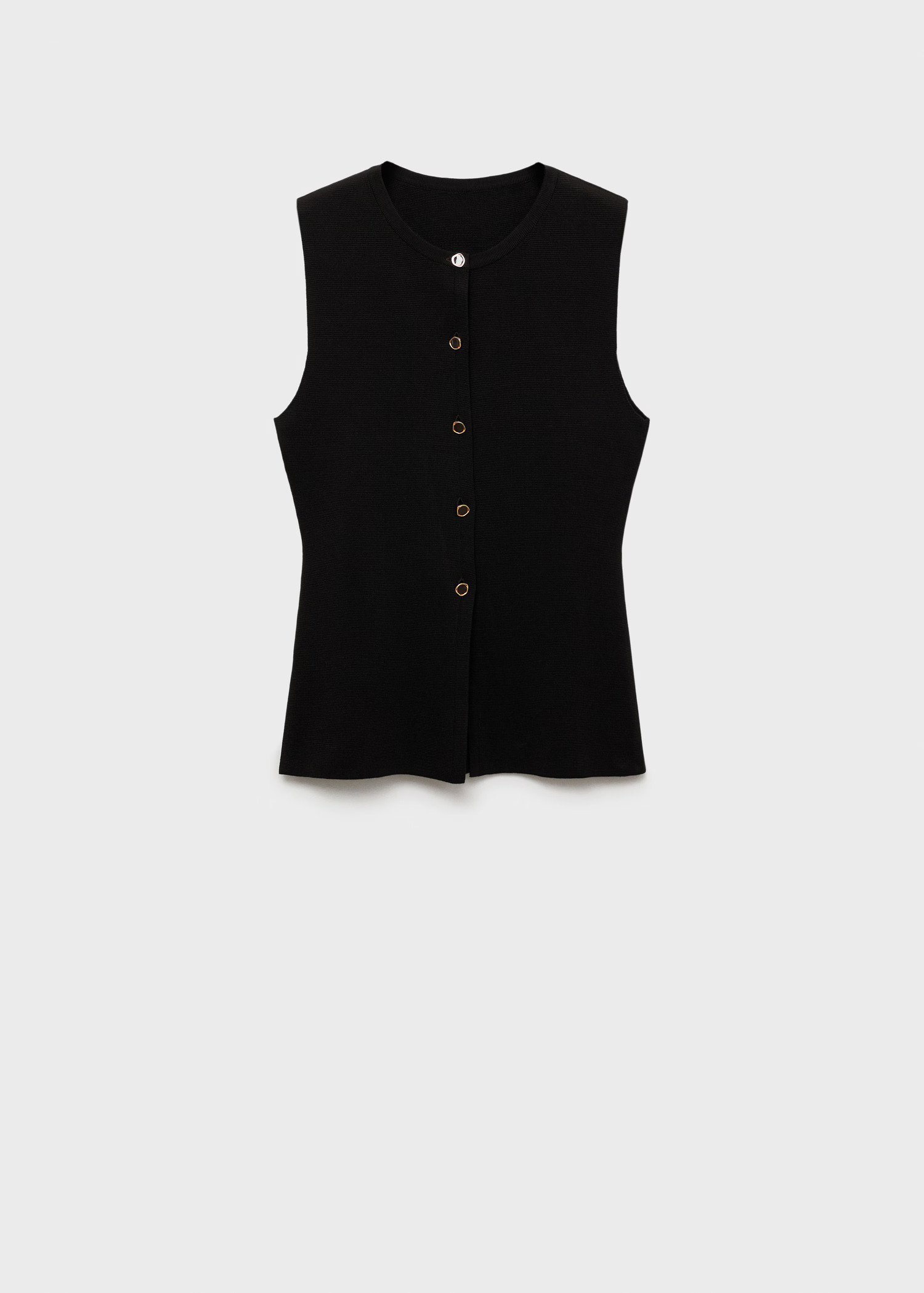 Fine-knit vest with buttons - Women | MANGO USA | Mango (US/MX/AU)