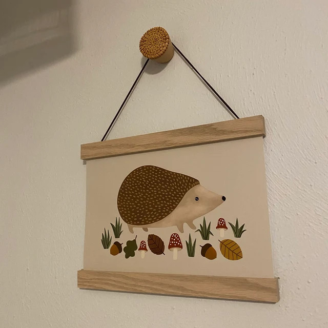 Poster Hanger with STRONG Magnets! 6 STAIN Colors - 3 String Types - Picture Frame for Hanging Ph... | Etsy (US)