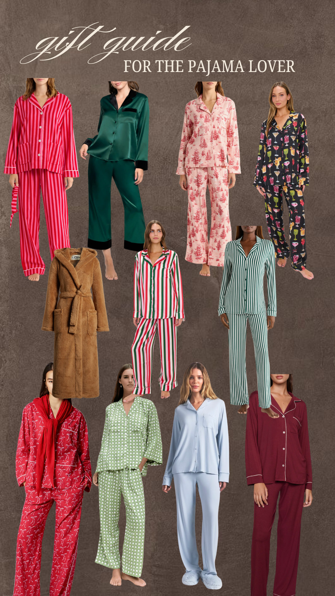 this is my FAVORITE gift to give and receive nothing beats a good pair of pajamas. 

 #LTKGiftGuide #LTKHoliday #LTKSeasonal